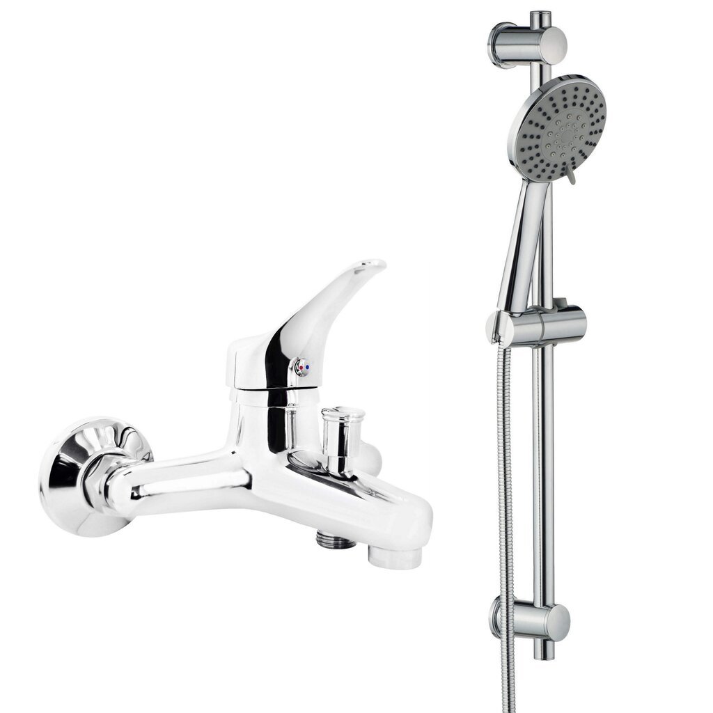 Deante vannas istabas jaucējkrāns ar dušas komplektu Joko, Chrome цена и информация | Jaucējkrāni | 220.lv