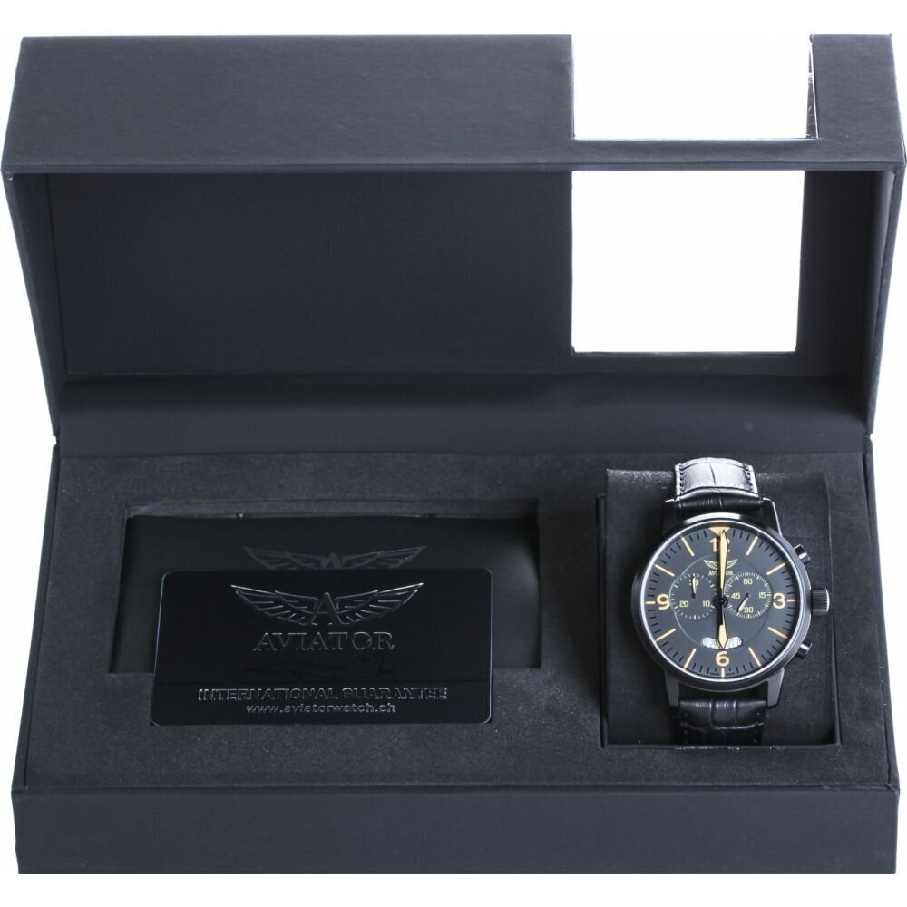 Vīriešu pulkstenis Aviator AIRACOBRA CHRONO V.2.13.5.077.4 cena un informācija | Vīriešu pulksteņi | 220.lv