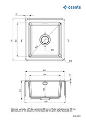Кухонная раковина Deante Sabor ZCB_A103, Bianco цена и информация | Раковины на кухню | 220.lv