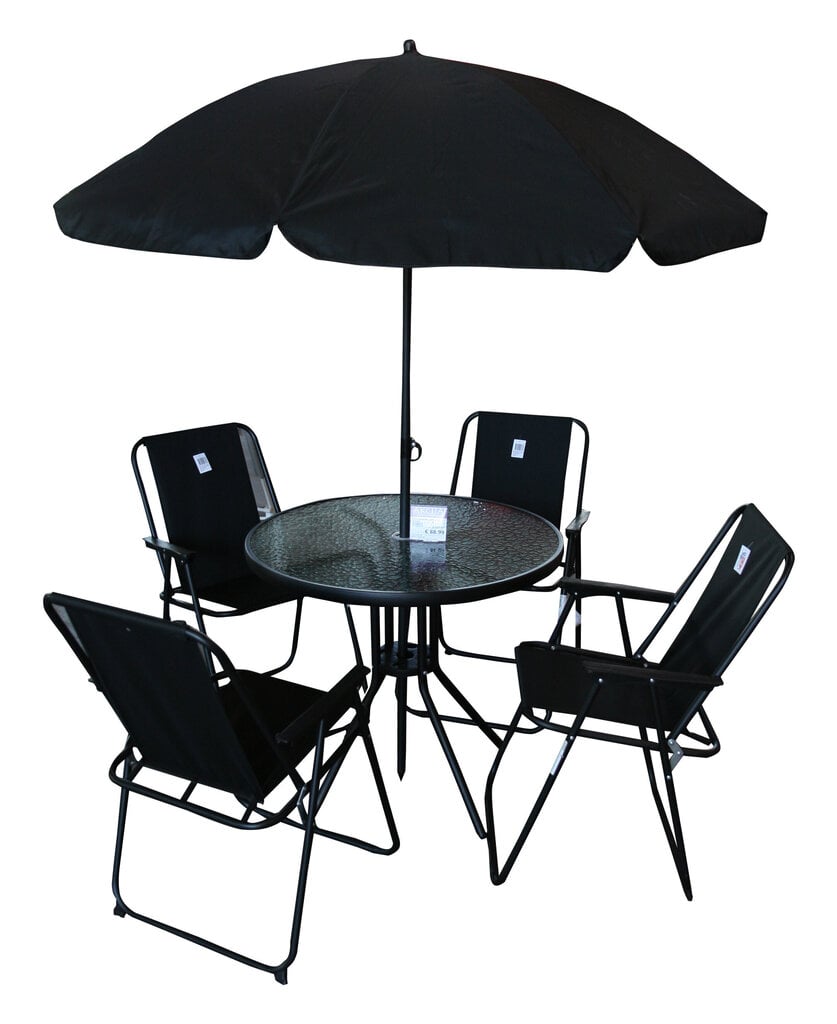 Dārza komplekts, galds ar 4 krēsliem цена и информация | Dārza mēbeļu komplekti | 220.lv