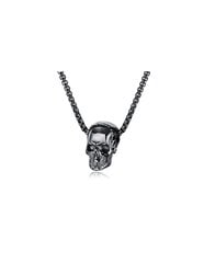 Troli Ожерелье из черной стали для мужчин с черепом цена и информация | Украшения на шею | 220.lv