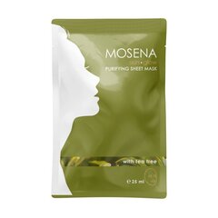 Attīroša loksnes sejas maska, MOSENA PURIFYING, 25 ml cena un informācija | Sejas maskas, acu maskas | 220.lv