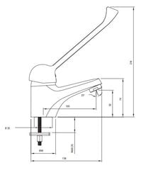 Deante izlietnes jaucējkrāns Joko BOJ_020C, Chrome цена и информация | Смесители | 220.lv