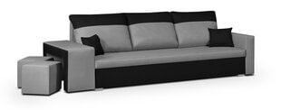 Dīvāns Bellezza Dakota, melns/pelēks cena un informācija | Dīvāni | 220.lv