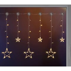 HI lampiņu virtene Fairy, aizkars ar zvaigznēm, 63 LED lampiņas cena un informācija | Ziemassvētku dekorācijas | 220.lv