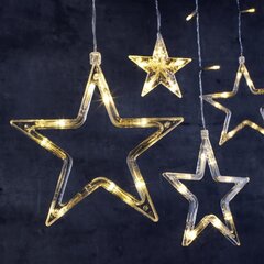 HI lampiņu virtene Fairy, aizkars ar zvaigznēm, 63 LED lampiņas cena un informācija | Ziemassvētku dekorācijas | 220.lv