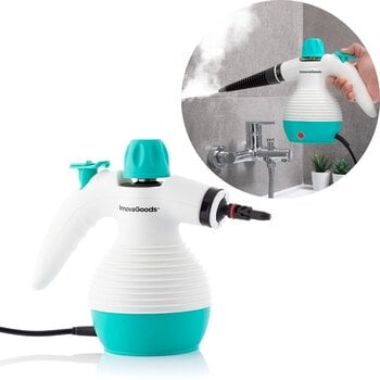 Пароочиститель (отпариватель) для мытья рук 9в1 0,35л 1000Вт InnovaGoods цена и информация | Пароочистители, оборудование для мытья полов | 220.lv