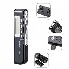 SK10 digitālais diktofons ar MP3 atskaņotāju un integrētu 8GB atmiņu cena un informācija | Diktofoni | 220.lv