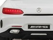 Vienvietīgs Mercedes GT AMG ar mūzikas moduli, balts цена и информация | Bērnu elektroauto | 220.lv