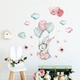 Детская наклейка на стену Кролик с воздушными шарами