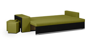 Dīvāns Bellezza Dakota, melns/zaļš цена и информация | Диваны | 220.lv