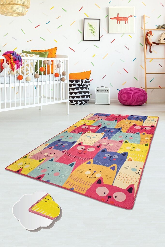 Bērnu paklājs Cats, 100x160 cm cena un informācija | Paklāji | 220.lv