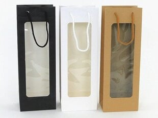 Dāvanu maisiņš pudelei 12.5 x 35 cm cena un informācija | Dāvanu saiņošanas materiāli | 220.lv