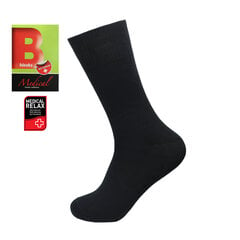 Мужские носки классические без резинки Bisoks 12321 черные цена и информация | Мужские носки | 220.lv