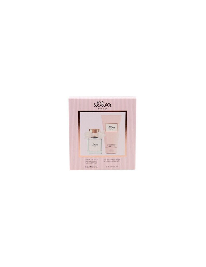 s.Oliver For Her EDT 30 ml + shower gel 75 ml cena un informācija | Sieviešu smaržas | 220.lv