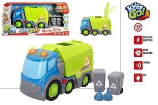 Rotaļu automašīnu atkritumu izvešana Kiddy GO, 18 mēn. cena un informācija | Rotaļlietas zēniem | 220.lv