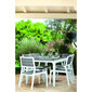 Dārza galds Harmony balts/gaiši pelēks cena un informācija | Dārza galdi | 220.lv