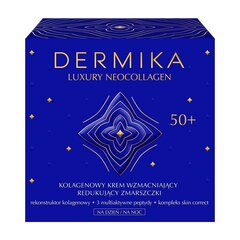 Sejas krēms nobriedušai ādai Dermika Luxury Neocollagen 50+ 50 ml cena un informācija | Sejas krēmi | 220.lv