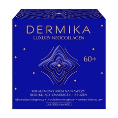 Крем для лица для зрелой кожи Dermika Luxury Neocollagen 60+ 50 мл цена и информация | Наносите на чистую кожу лица. Подержите около 10-15 минут и смойте водой. | 220.lv