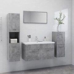 vidaXL vannasistabas mēbeļu komplekts, betona pelēks, skaidu plāksne цена и информация | Комплекты в ванную | 220.lv