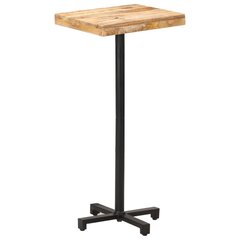 vidaXL bāra galds, 50x50x110 cm, kvadrāta, neapstrādāts mango koks cena un informācija | Dārza galdi | 220.lv