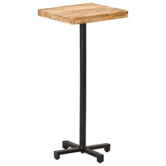vidaXL bāra galds, 50x50x110 cm, kvadrāta, neapstrādāts mango koks цена и информация | Столы для сада | 220.lv