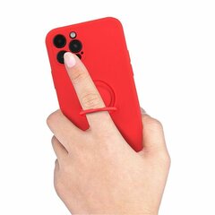 Mocco Pastel Ring Silicone Back чехол Силиконовый чехол для Samsung Galaxy S21 FE 5G Красный цена и информация | Чехлы для телефонов | 220.lv