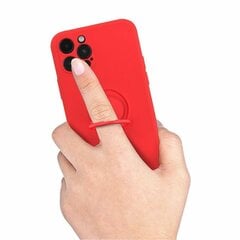 Mocco Pastel Ring Silicone Back чехол Силиконовый чехол для Samsung Galaxy S21 FE 5G Красный цена и информация | Чехлы для телефонов | 220.lv