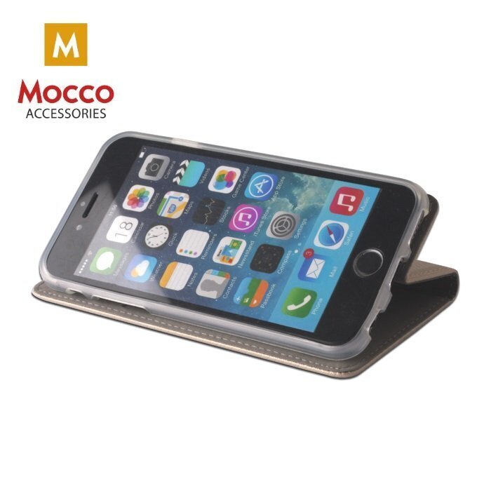 Mocco Smart Magnet Book Case vāciņš Telefonam Samsung Galaxy S22 Plus 5G, Zelta krāsa цена и информация | Telefonu vāciņi, maciņi | 220.lv