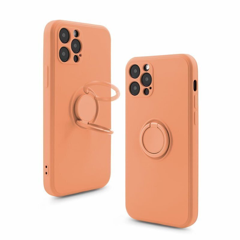 Mocco Pastel Ring Silicone Back Case Aizmugurējais Silikona vāciņš paredzēts Samsung Galaxy S22 Plus 5G, Oranžs цена и информация | Telefonu vāciņi, maciņi | 220.lv