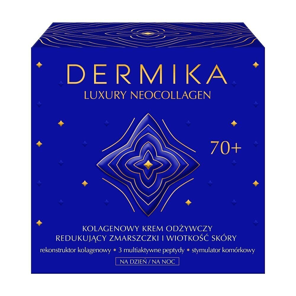 Sejas krēms nobriedušai ādai Dermika Neocollagen, 70+ 50 ml cena un informācija | Sejas krēmi | 220.lv