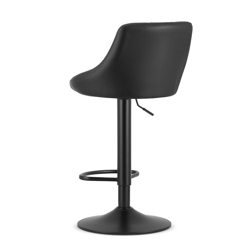 Bāra-pusbāra krēsls Kast, mākslīgā āda, melns цена и информация | Virtuves un ēdamistabas krēsli | 220.lv