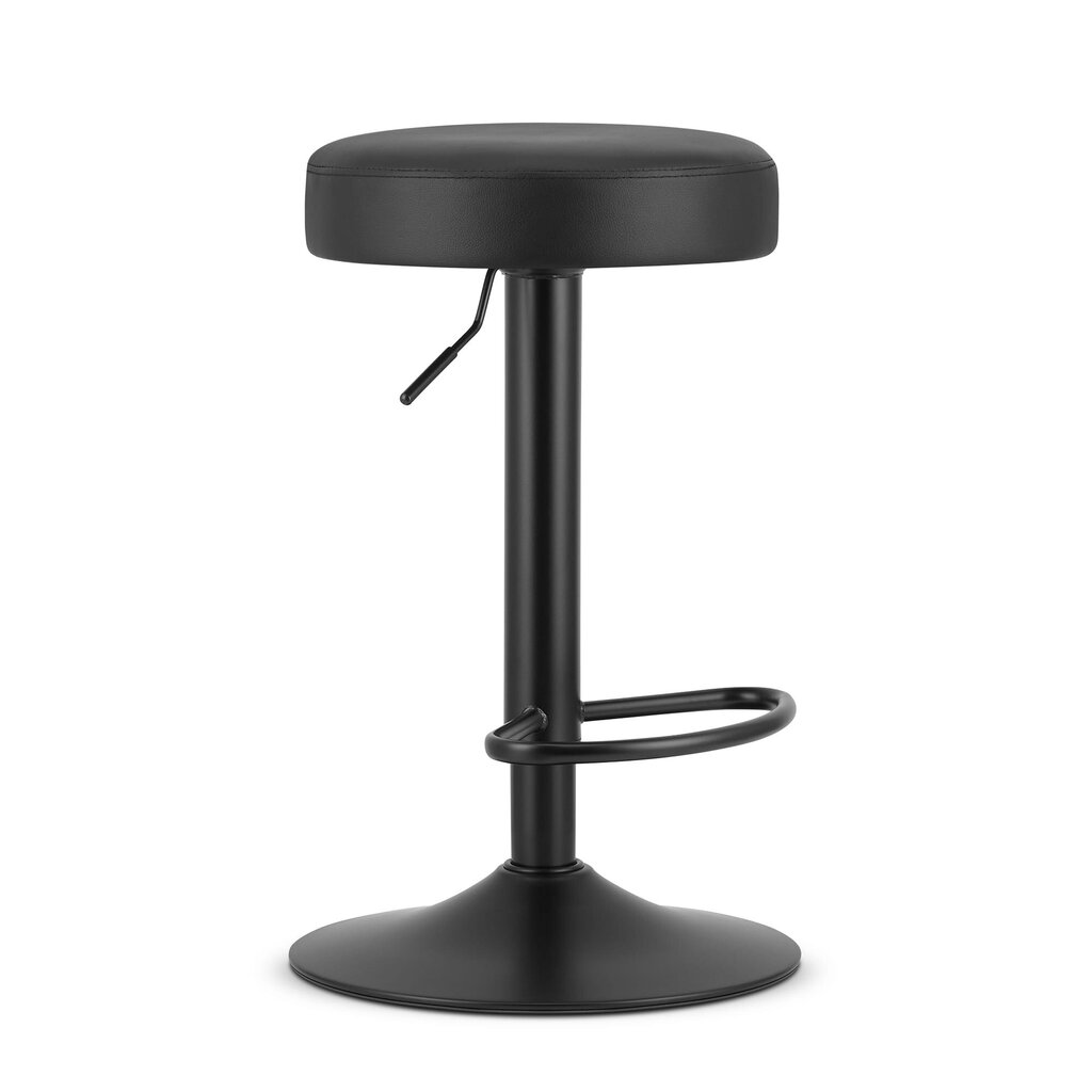 Bāra-pusbāra krēsls Rojst, mākslīgā āda, melns cena un informācija | Virtuves un ēdamistabas krēsli | 220.lv