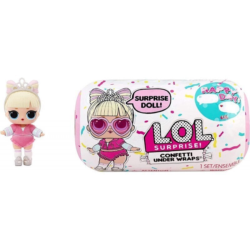 LOL Surprise! Confetti Under Wraps - Happy Day! cena un informācija | Rotaļlietas meitenēm | 220.lv