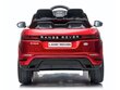 Vienvietīgs Land Rover, Range Rover Evoque 12v ar mūzikas moduli, sarkans lakots cena un informācija | Bērnu elektroauto | 220.lv