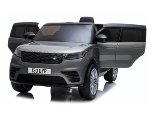 Vienvietīgs Range Rover Velar 12v ar mūzikas moduli, pelēks lakots cena un informācija | Bērnu elektroauto | 220.lv