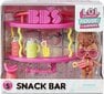 Lelle + mēbeļu komplekts! LOL Surprise! OMG House of Surprises Series 5 - Snack Bar cena un informācija | Rotaļlietas meitenēm | 220.lv