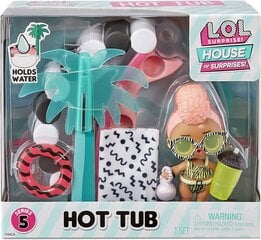 Lelle + mēbeļu komplekts! LOL Surprise! OMG House of Surprises Series 5 - Hot Tub - SPA cena un informācija | Rotaļlietas meitenēm | 220.lv