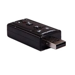 Datora USB un 3.5mm austiņu/mikrofona adapteris cena un informācija | Adapteri un USB centrmezgli | 220.lv