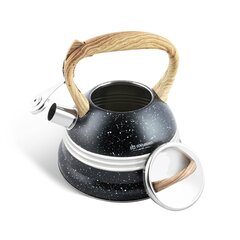 Чайник Edenberg со свистком 3,0 л черный цена и информация | Чайники, кофейники | 220.lv