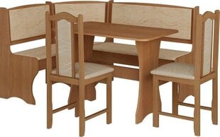 Stūra ēdamistabas komplekts ar krēsliem цена и информация | Комплекты мебели для столовой | 220.lv