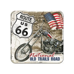 Стеклянный подстаканник в стиле ретро / 1 шт. / Route 66 Old Trails Road цена и информация | Скатерти, салфетки | 220.lv