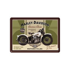 Pastkarte no metāla 10x14,5 cm / Harley-Davidson Knucklehead cena un informācija | Interjera priekšmeti | 220.lv