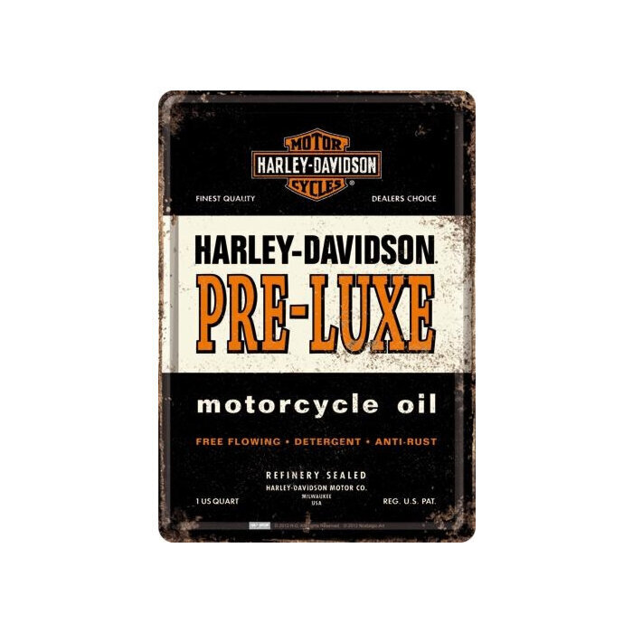 Pastkarte no metāla 10x14,5 cm /Harley-Davidson Pre-Luxe cena un informācija | Dārza dekori | 220.lv