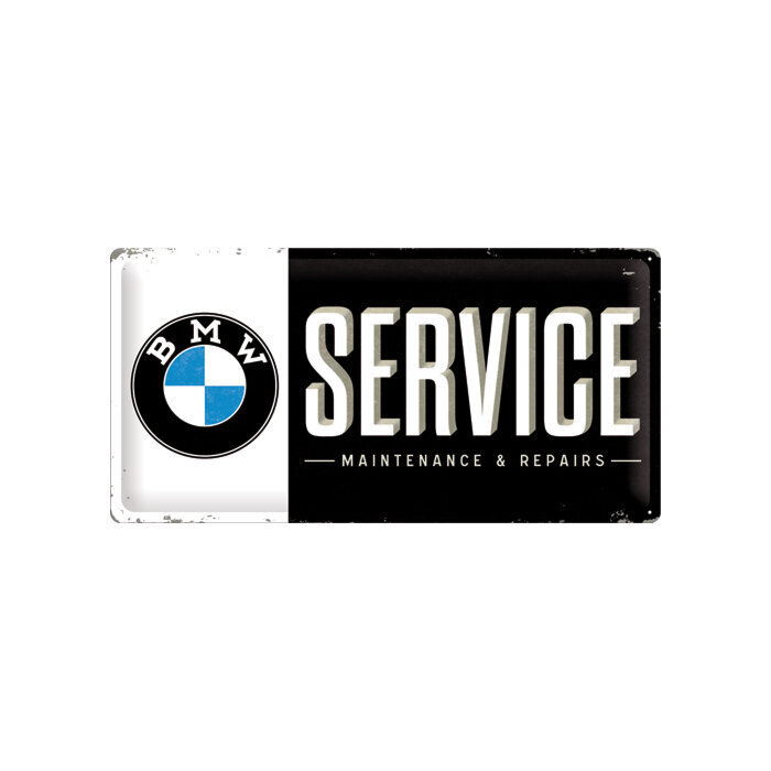 Metāla plāksne 25x50 cm / BMW Service cena un informācija | Dārza dekori | 220.lv