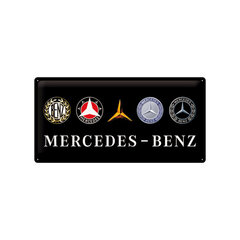 Nostalgic Art металлическая пластина Mercedes-Benz logotipas, 25x50 см цена и информация | Детали интерьера | 220.lv