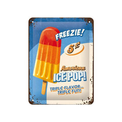 Nostalgic Art металлическая пластина American Ice Pop, 15x20 см цена и информация | Детали интерьера | 220.lv