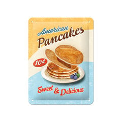 Nostalgic Art металлическая пластина American Pancakes, 15x20 см цена и информация | Детали интерьера | 220.lv