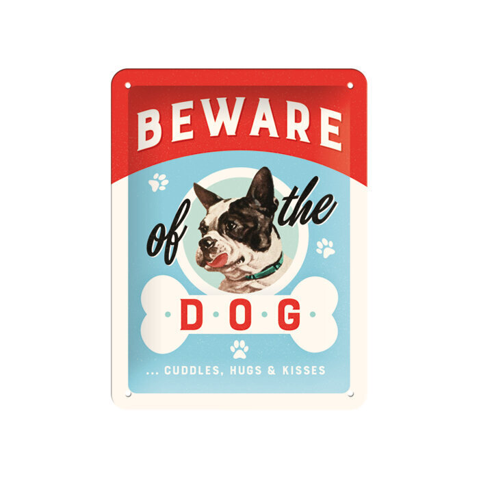 Metāla plāksne 15x20 cm / Beware of the Dog цена и информация | Interjera priekšmeti | 220.lv