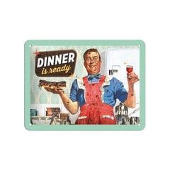 Nostalgic Art металлическая пластина Dinner is ready, 15x20 см цена и информация | Детали интерьера | 220.lv